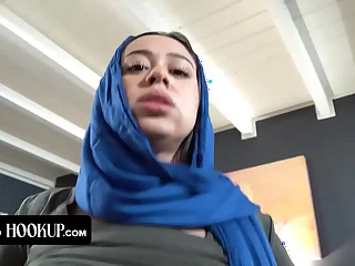 Crabby Arab Sucks Her Stepbrothers Load of shit To Make Him Keep A Secret From Their Strict StepParents